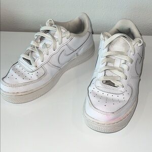 Nike AF1- White Leather Sneakers